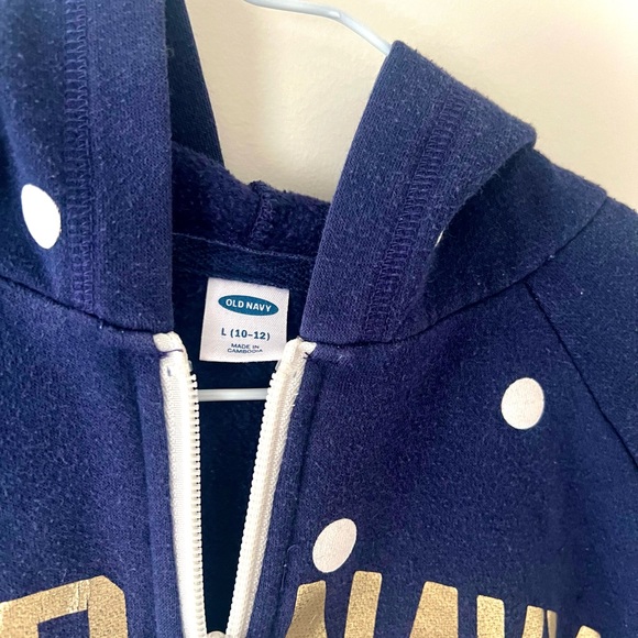 Blue Old Navy Zip Up - Picture 3 of 3